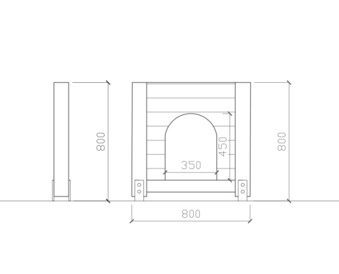 Palisada prosta PP9